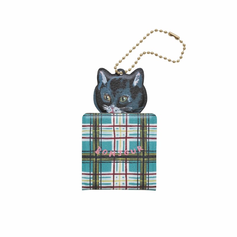 Nathalie lete ナタリーレテ Key chain mirror Black cat/511234